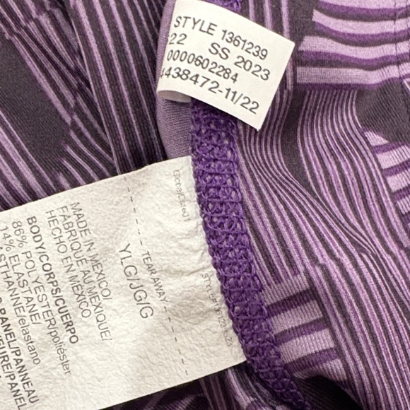 Under Armour Kids Geometric Purple Leggings - Picture 2 of 6